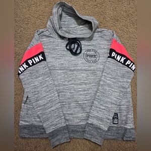 PINK Victoria's Secret Large Spellout Cowlneck Pullover Sweatshirt